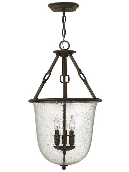 Dakota 3-Light Pendant in Oil-Rubbed Bronze.